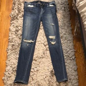Distressed joes jeans